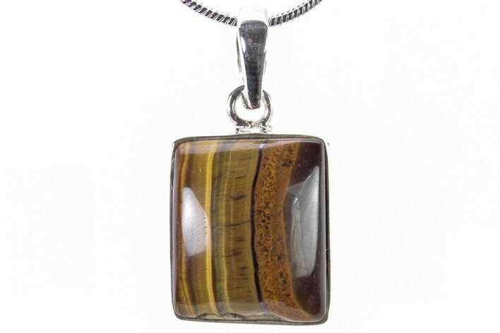 Tiger's Eye Pendant (Necklace) - Sterling Silver #321566